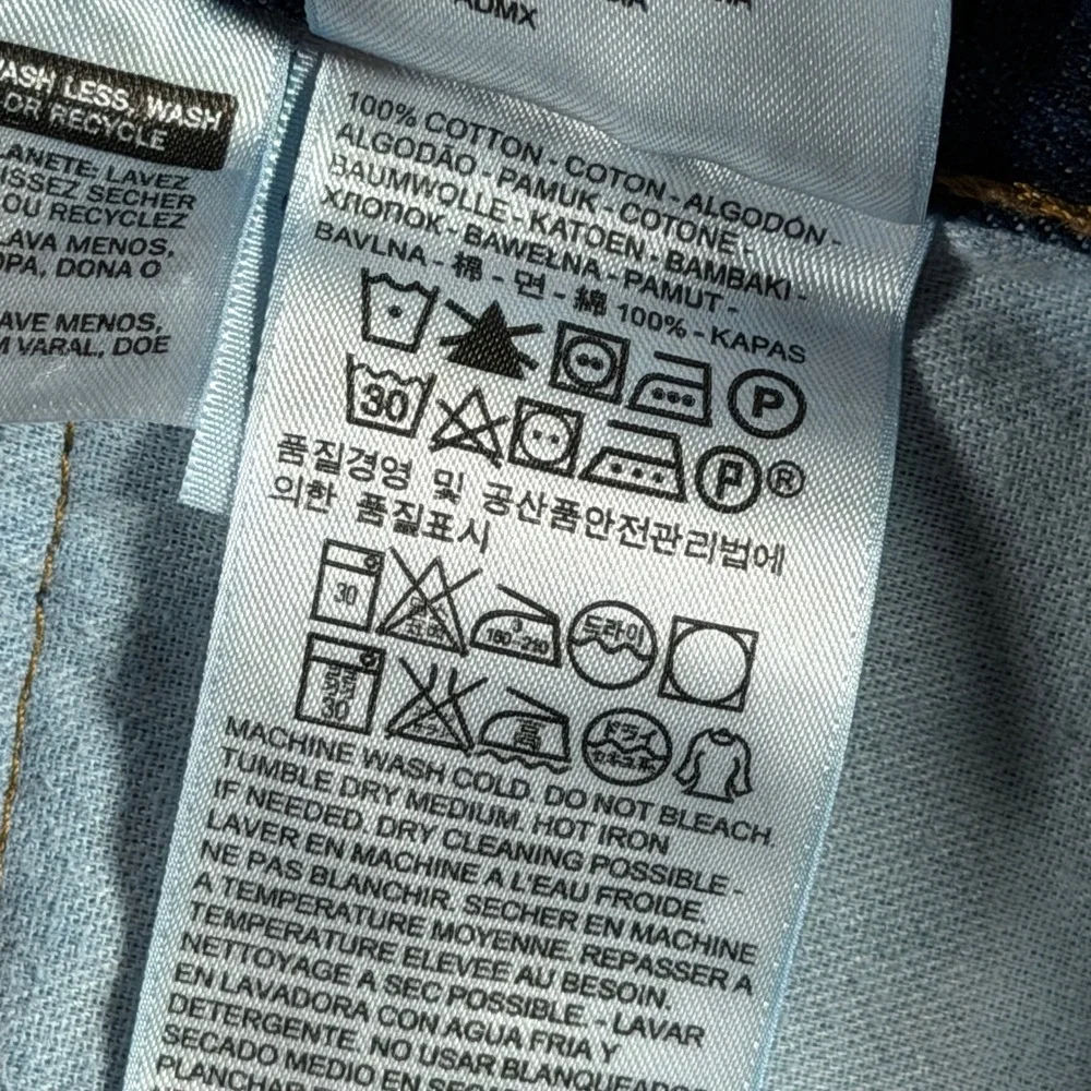 Levi's 505 Regular Fit‎ Jeans Mens W38 L29 Dark Wash Denim Blue Classic
